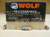 50 Round Box  - 9mm Luger 115 Grain FMJ Steel Case Wolf Ammo by Barnaul